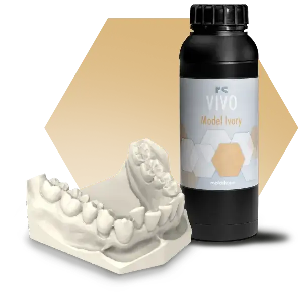 RS_VIVO_Images_600x600px-ModelIvory.webp Résine RAPIDSHAPE RS VIVO Model Ivory 1 kg